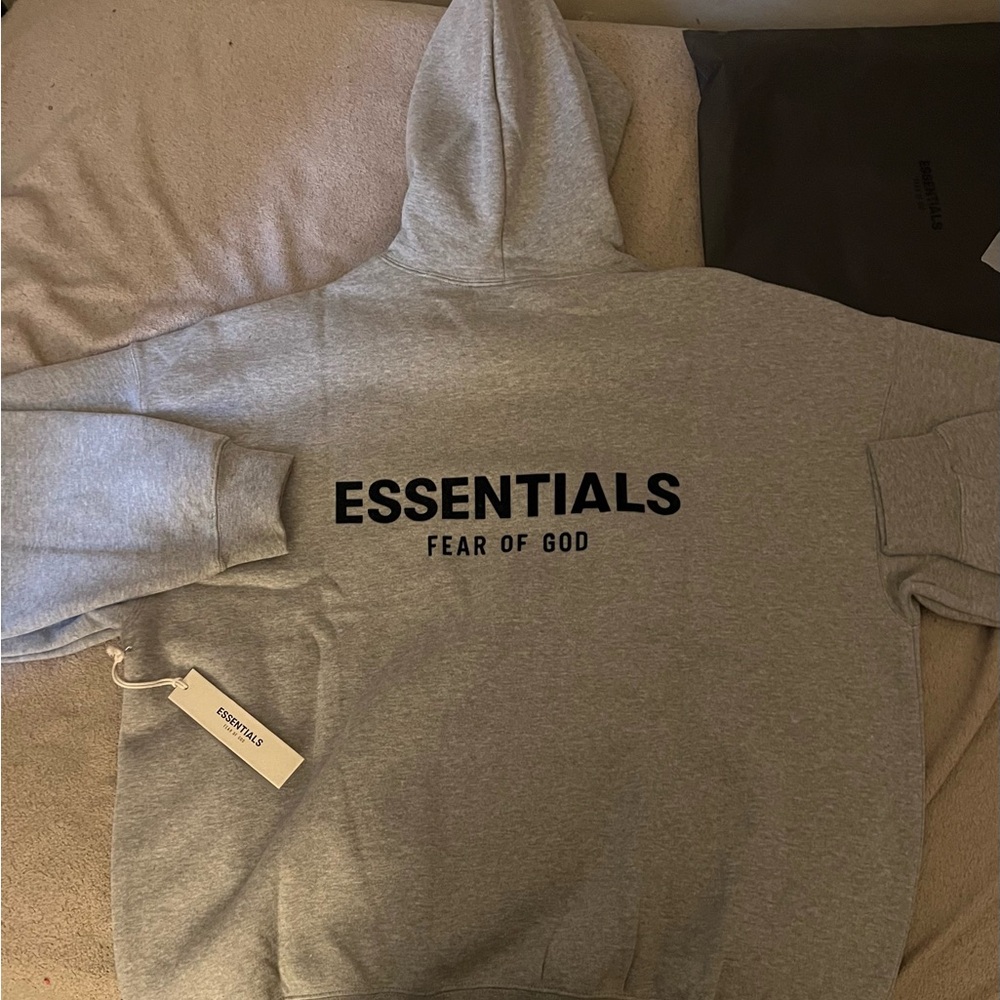 Fear Of God Essential Hoodie Dark Otmeal